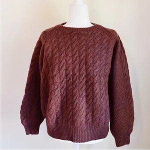 RAUL’S Handmade Sheep’s Wool Cable Knit Sweater